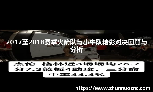 2017至2018赛季火箭队与小牛队精彩对决回顾与分析